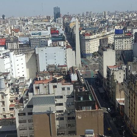 Que Mejor Vista Del Obelisco Piso A La Calle Corrientes Buenos Aires Eksteriør billede