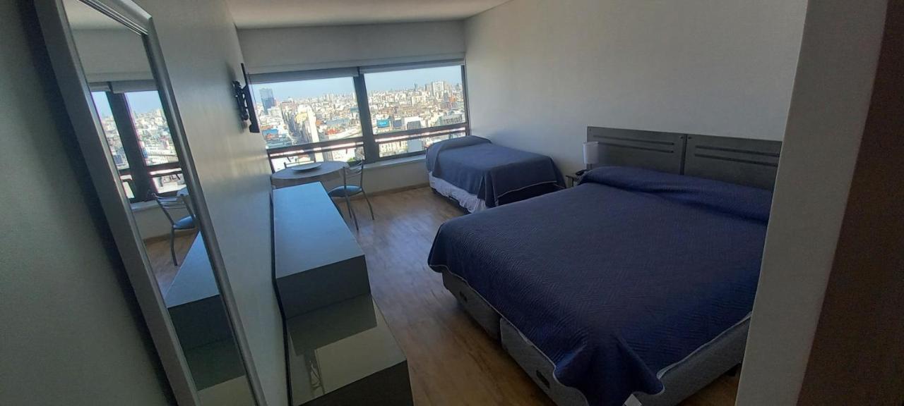 Que Mejor Vista Del Obelisco Piso A La Calle Corrientes Buenos Aires Eksteriør billede